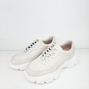 [엘칸토]소가죽 여성 어글리 스니커즈(5CM) LCWS23U613-35_KG