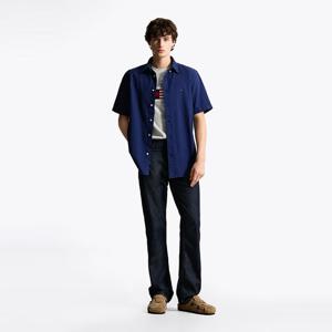 [공식][타미힐피거] [Regular fit] 가먼트다이 옥스포드 셔츠 (T12F6WSH016MT1C7G)