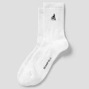 [빈폴] 발편한 여성 메쉬 골지 중목양말 - 화이트 BE61KTM531 022