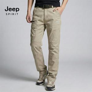 JEEP SPIRIT 스트레이트핏 무릎절개 카고팬츠 베이지 (JSFAPT1247)