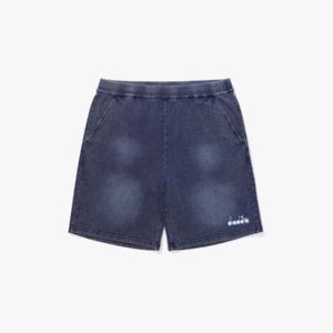 디아도라반바지 AQS D5221LHP78DNM 데님 워싱 스웨트 쇼츠 DENIM