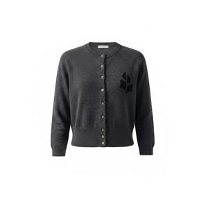 ISABEL MARANT 26SS LONA 코튼 울 로고 가디건 (CA0163FA D1L16E ANBK)