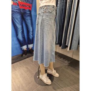 리바이스 여성 하이라이즈 A라인 스커트 A9316-0001