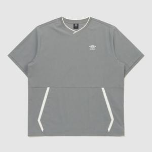 엄브로반팔티 VQA UQ321CWT72-GKA 나일론 경량 워싱 반팔 피스테 GREY KHAKI