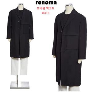 [레노마캐주얼]봄 간절기  블랙 컨템디자인 오버핏 프리미엄 맥코트RPBH02AAAS LDA