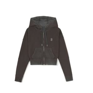 MLB 여성 베이직 빈티지 워싱 크롭 후드집업 A5 3FTRB1351 43CGD