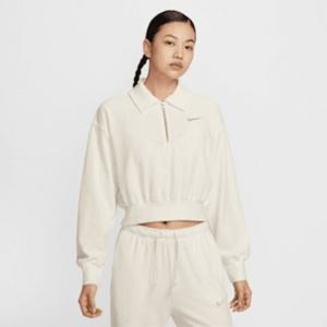 나이키긴팔티 GQT HV5031-133 여성 크롭 맨투맨 코듀로이 벨벳 트레이닝복