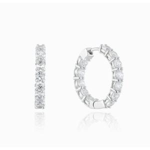 로이드 LLOYD [실버 925] 2mm 이터니티 테니스 원터치 링귀걸이 LLES25301S