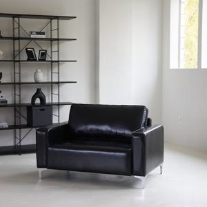 늘나른 누아르 2인용 가죽 소파