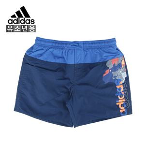 아디다스 Jr 리니어 수영복(BJ9635) 반바지 쇼트 쇼츠