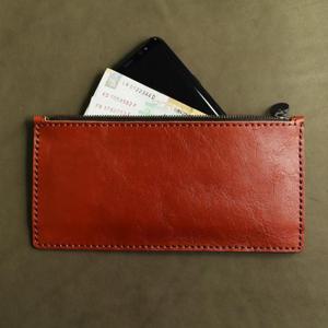 에치펠레/가죽 베이직 지퍼 핸드폰지갑/ECPLBZHZ