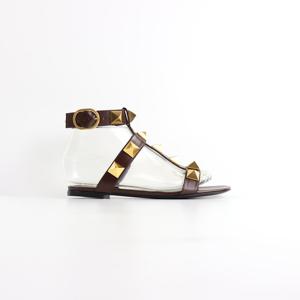 발렌티노 여성 로만 스터드 샌들 VW0S0BU8ZWM KG8