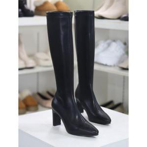 바이로쏘 세이브존03 심플 포인티드 토 7.5cm 하이힐 롱부츠 (BY)23F11081BI2W