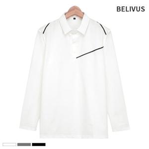 빌리버스 골프웨어 남성 카라티 BBLT006 PK티셔츠 긴팔티