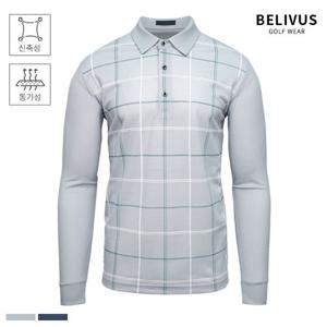 빌리버스 골프웨어 남자 카라티 기능성 긴팔 티셔츠 PK0174