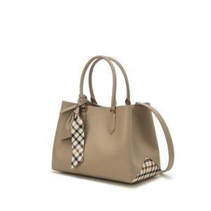 [닥스ACC]베이지 체크배색 토트백 DCBA4F132