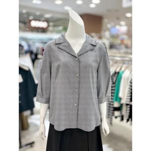 소고 세이브존01 잔체크  7부 소매 셔츠형 재킷 TTK2GA09