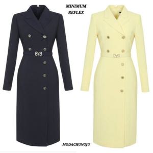 [미니멈]MD 카라넥 더블버튼 원피스 MD MXAAWO2310_CJ