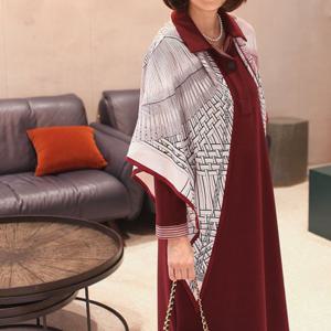 [쉬즈마담]A42326 짜임 벨벳캐시 삼각 빅스카프