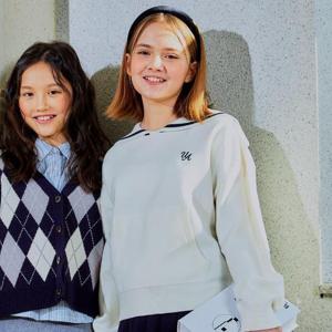 유솔 sh06 크롭 아가일 가디건1 ULCK24152