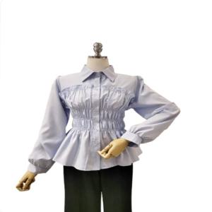 [포커스]카라 스모크 블라우스 FS5A3BL3077