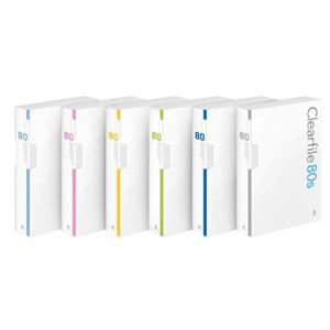 대용량 인덱스 클리어화일 80매 A4 하늘 F525A-76 문서보관 서류정리 문서정리 서류파일 문서파일 결재판