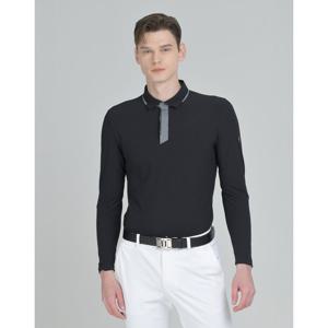 닥스 골프 25SS PREMIUM 블랙 냉감 긴팔 카라티 DGTS5A115BK