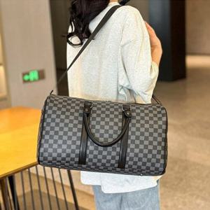 [잇백잇슈]체크무늬보스턴백 여행 출장 세련된 모던 데일리 여성