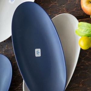 이천도자기 조이엘로 긴타원접시 34cm 타원접시 접시 도기접시 이천도자기 혼수식기 혼수접시 한정식접시