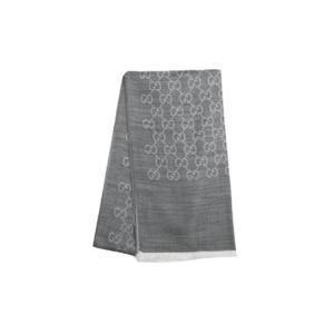 구찌 GG 울 실크 자카드 스카프 그레이 165904-3G646-1400