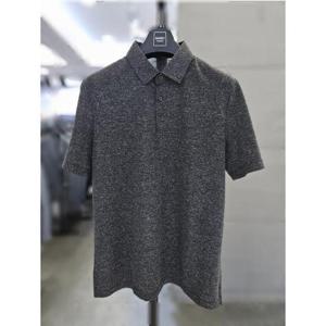 바쏘옴므 세이브존03 바쏘옴므 남자 여름 PK 카라 반팔 티셔츠 차콜그레이 WSAGZ2KT35A