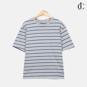 엘케이트 여성 단가라 반팔티 라운드 단가라 반팔 면 코튼 티셔츠 LCR113