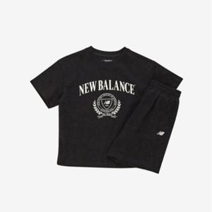 뉴발란스키즈트레이닝세트 PQC NK9YF2107U-19 ESSENTIAL_에센셜 반팔 셋업