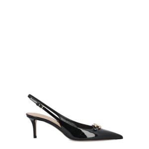 Valentino VLogo 시그니처 포인티드 토 슬링백 펌프스 5W2S0JB7LHS 0NO TP934465366