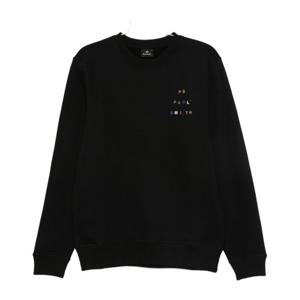 피에스바이폴스미스 블랙 크루넥 자수 로고 맨투맨 M2R191Z TP5