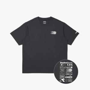 디아도라반팔티 AQS D5221LRS67CGD AIRTEX DTA 반팔 티셔츠 CHARCOAL GREY