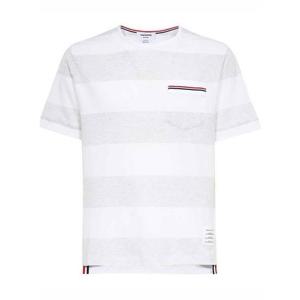라프리마 톰브라운 포켓 RWB 트리밍 럭비 스트라이프 반팔티 MJS201A J0049 057