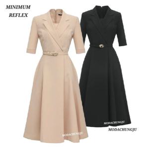 [미니멈]MD 카라 5부 플레어원피스 MD MYBAWO4330 MD_CJ