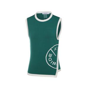 [와이드앵글]여성 CO 심볼 원포인트 스웨터 베스트 WWU23K12G3