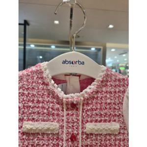 [압소바] [백일 돌 조카선물] (아기외출복) 차밍 트위드 OP 원피스 (AY525110)