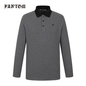 [팬텀] 남성 코트나 잔스트라이프 카라 긴팔티셔츠