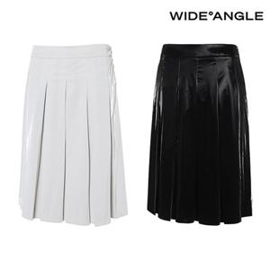 [와이드앵글] WWU23Q02 PF 글램포먼스 롱 플리츠 스커트 큐롯
