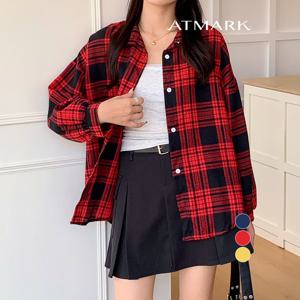 ATMARK (77까지)캐주얼타탄체크루즈셔츠_AA56SH012G