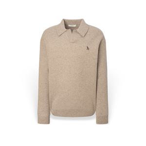 [헤지스] 남성 멜란지 울 카라 긴팔니트 HZSW5D554I2