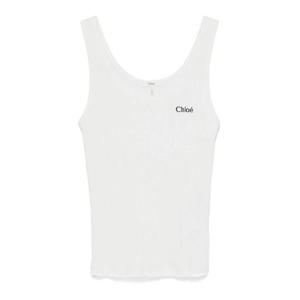 끌로에 민소매 티셔츠 25SJH12180101 White