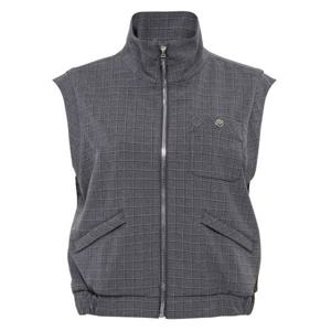 [와이드앵글]여성 CO 엘레강스 자카드 하이넥 베스트 L(WWU25671MK)