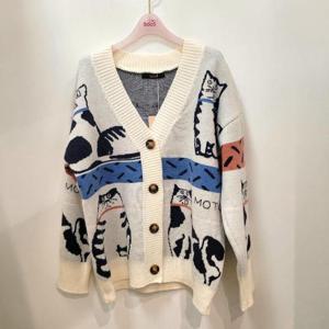 수스 HC07 고양이자가드가디건 S254BKTA52