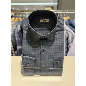 닥스셔츠 밑단일자 일반핏 마이크로 패턴 기모남방 (DLW3SHCL103N1)