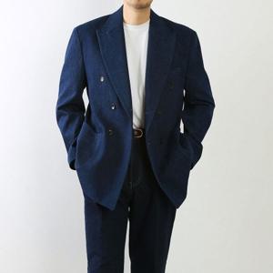 [브이와이][VY] 남자 코튼 댄디룩 환절기 캐쥬얼 진 더블자켓 자