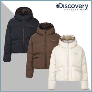 디스커버리 (DWDJ9P056) 여성 아웃포켓 다운 크롭 숏패딩